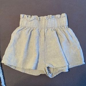 Tan Linen Shorts